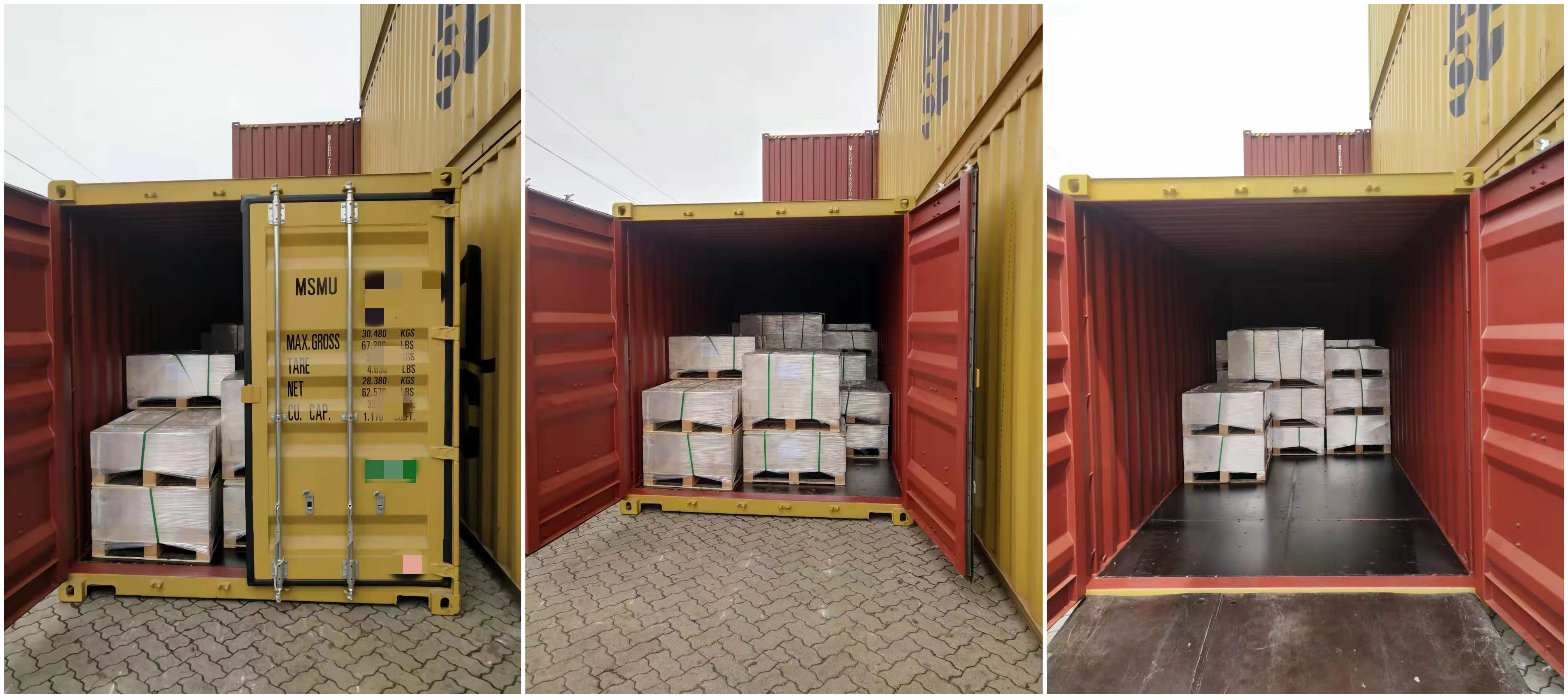 3 containere PLATEFLENS EN1092-1/01/A DN600/610 PN10 sendt til havnen i Hamburg, Tyskland i dag!