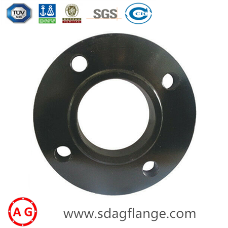 BS4504 PN40 Slip On Flange Black Paint